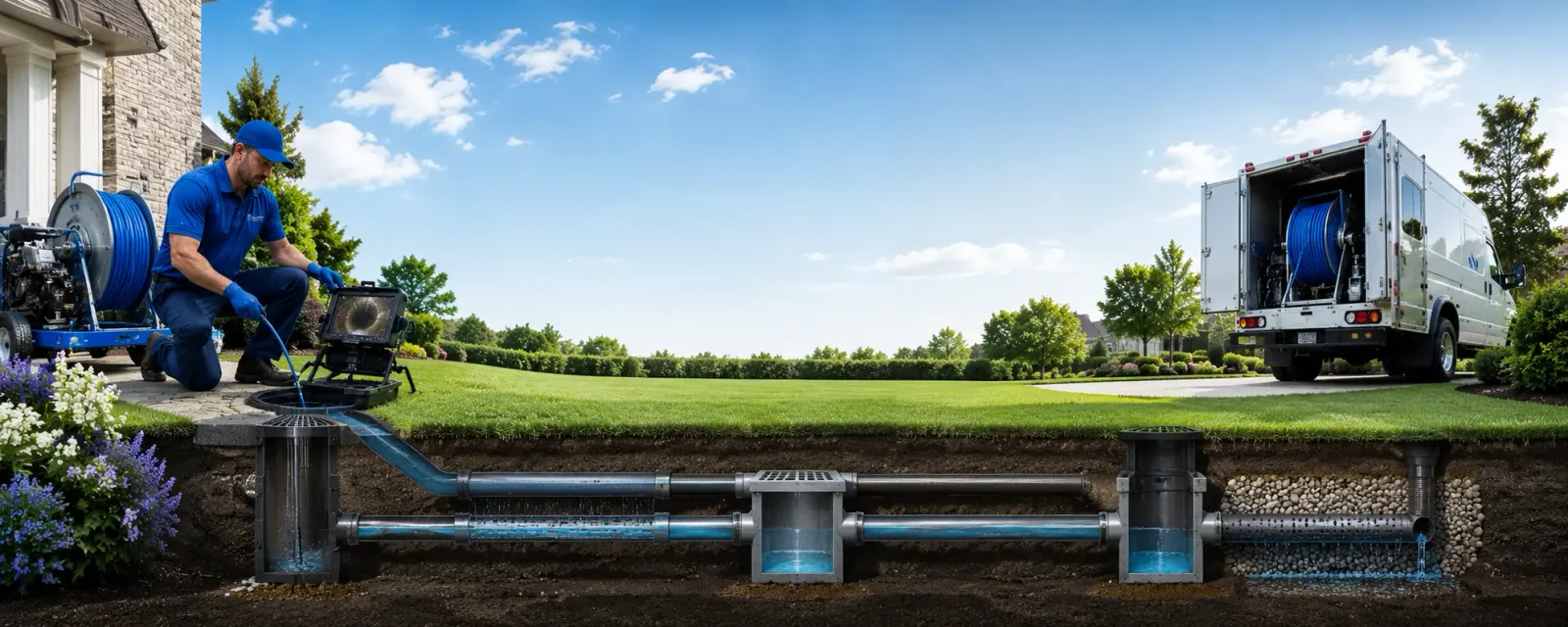 Outdoor drain cleaning information for Mcleod, ND